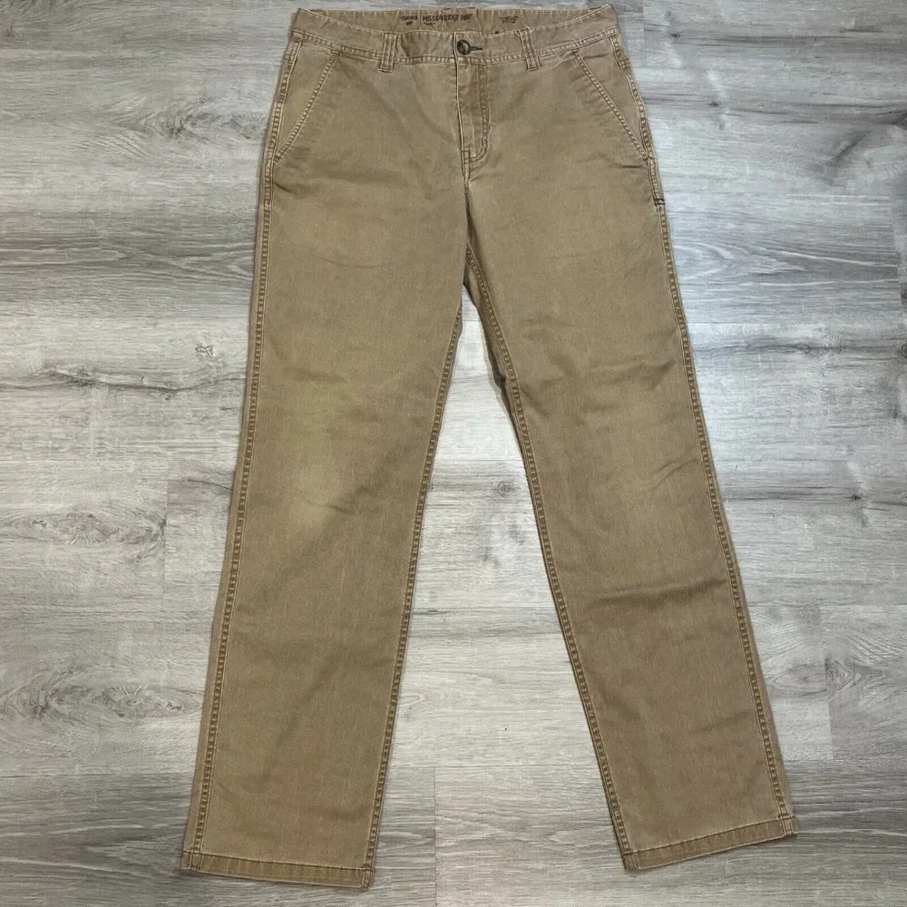 Toad & Co Mens‎ Pants Brown 33 X 34 Organic Cotton Blend Mission Ridge